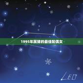 1995年属猪的最佳配偶女，95年属猪的和什么属相最配？