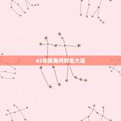 63年属兔何时走大运，1963年属兔何时走大运
