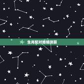 生肖配对婚姻测算，十二生肖相克相冲口诀