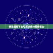 猪猴属相不合可是彼此的星座很合，我和他的属相星座合不合？