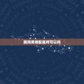 属狗男婚配属鸡可以吗，男属狗女属鸡相配吗