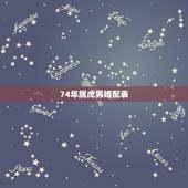74年属虎男婚配表，属马的男是哪年出生的