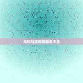 马和马属相婚配合不合，马和马属相婚配契合度