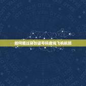 如何通过身份证号码查询飞机航班，可以通过身份证号，查询到航班吗？