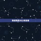 易经预测2022年卦象，2022 辛丑年卦象