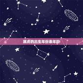 属虎的出生年份表年龄，属虎的年份有哪些几岁