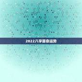 2022八字算命运势，这个八字算命2022年运势怎么样？