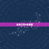 生肖三合6合表图，属羊的三合和六个合生肖