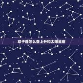 双子座怎么查上升和太阳星座，双子座求查上升星座