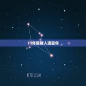 71年属猪人遇鼠年，属狗的人遇鼠年