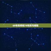 69年的鸡和78年的马婚配，69年的鸡和78年的马在事业达配如何？