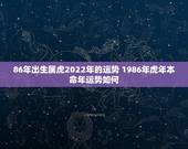 86年出生属虎2022年的运势 1986年虎年本命年运势如何