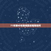 71年猪80年猴婚配的婚姻如何，71年的女猪，和80年的男猴相配吗