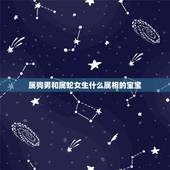 属狗男和属蛇女生什么属相的宝宝，属蛇的和什么属相最配，属蛇的配什么生肖