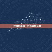 一方提出离婚一方不离怎么办，一方提出离婚，一方不离怎么办