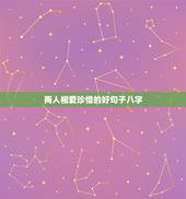 两人相爱珍惜的好句子八字，夫妻珍惜的句子经典