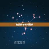 老黄历年份对照表，老黄历五行查询表
