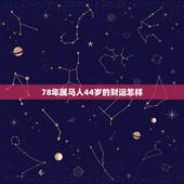 78年属马人44岁的财运怎样，78年属马人一生命运是怎么样的
