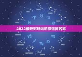 2022最旺财旺运的微信网名男 2022年发大财的网名