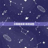 水瓶座未来5年的运势，水瓶座一生有大财运吗