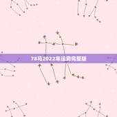 78马2022年运势完整版 78年属马女一生婚姻
