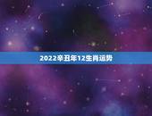 2022辛丑年12生肖运势，2021年十二生肖运程