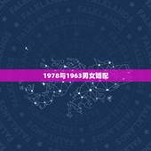 1978与1963男女婚配，1978年属马的火命能与1963年属兔的金