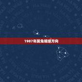 1987年属兔姻缘方向，87年属兔的一生婚姻状况