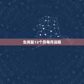 生肖鼠12个月每月运程，2022 年12生肖每月运程
