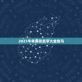 2021牛年男孩名字大全姓马，马姓男孩起名霸气的