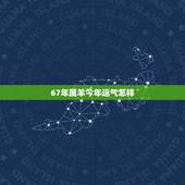 67年属羊今年运气怎样，丁未羊今年每月流月运程