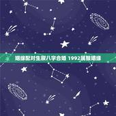 姻缘配对生辰八字合婚 1992属猴姻缘