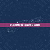75年属兔2021年运势及运程男，75年属兔人47岁2021年运程？