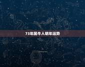 73年属牛人明年运势，十二生肖与人生运势