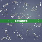 十二生肖配对表，适合做夫妻的男女属相