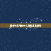 属龙和属马生什么属相宝宝最好，属马和属龙生什么属相的孩子好