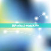 属狗的什么月份出生更好命，属马的几月出生更好命