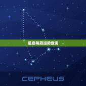 星座每周运势查询，根据星座查每周运程的小程序（非在线）