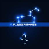 十二生肖排列顺序表婚姻，十二生肖婚配表大全