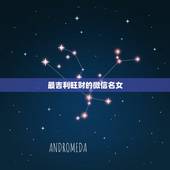 最吉利旺财的微信名女，最吉利旺财的微信名女