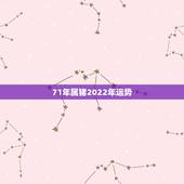71年属猪2022年运势，1971年的猪女未来五年的运程