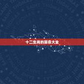 十二生肖的算命大全，十二生肖所有属性大全