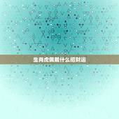 生肖虎佩戴什么招财运，虎年带什么物最旺