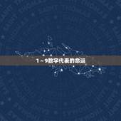 1～9数字代表的命运，生命密码解读1到9数字