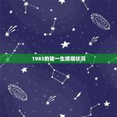 1983的猪一生婚姻状况，男属猪1983年12月3日婚姻状况