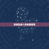 周易生辰八字免费算命 ，五行查询生辰八字查询