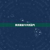 黄历属鼠今天的运气，84年属鼠的今日财运