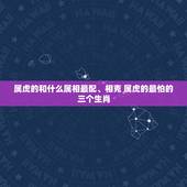 属虎的和什么属相最配、相克 属虎的最怕的三个生肖