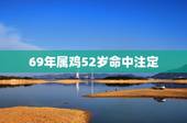 69年属鸡52岁命中注定，1969年属鸡最终寿命