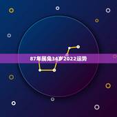 87年属兔34岁2022运势，87年属兔34岁有一劫2021